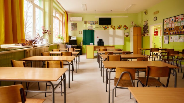 Empty classroom at elementary school! 