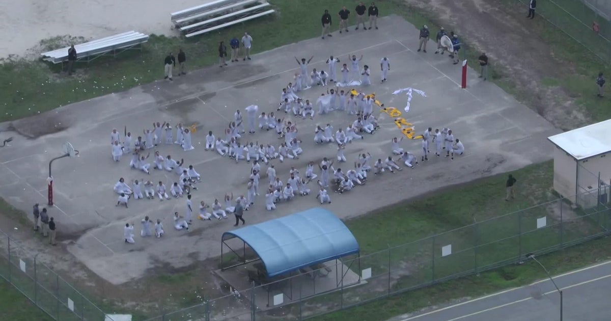 Detainees at Krome Detention Center spell out SOS in protest 