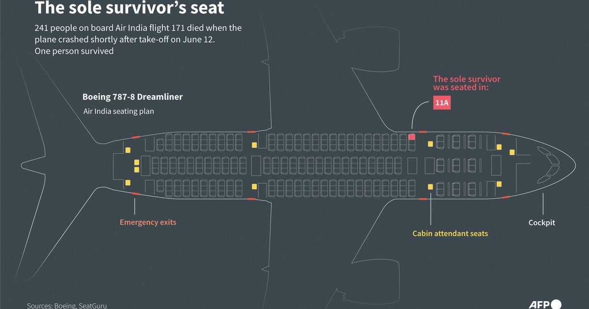 Sole survivor of Air India plane crash was in seat 11A 